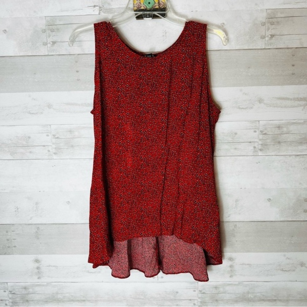 ANA Red Floral Tank
